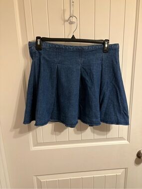 SO Blue Denim Circle Skirt